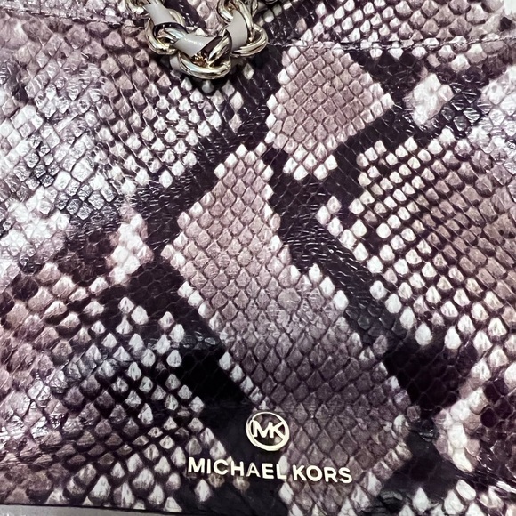 M3- Michael Kors Snake Embossed Handbag - Picture 8 of 10